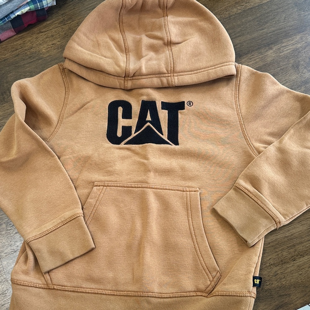 CAT Kids Tan Hoodie